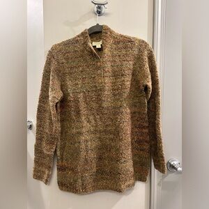 Appleseed’s Sweater Fuzzy Women’s Small Brown Outdoor Buttons Fall Farm